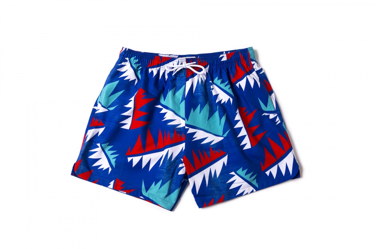 Men Swim Shorts Palm Tree Cuba