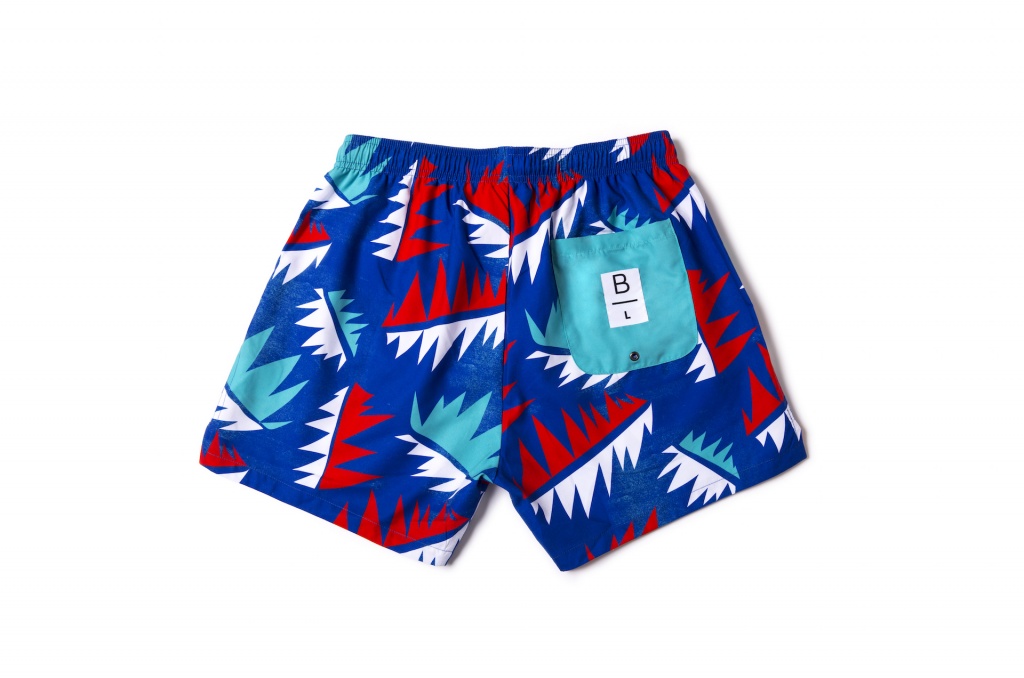 Men Swim Shorts Palm Tree Cuba